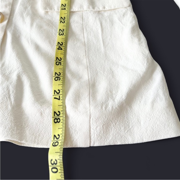 Free People Olivia Double Breasted Oversized Relaxed Fit Blazer Ivory Small - Picture 6 of 9